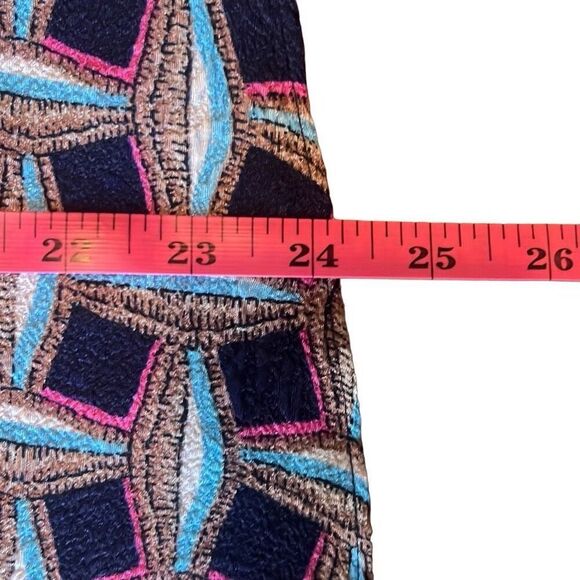 Cooper & Ella Blue Pink Abstract Print Textured Flowy Tank Top Camisole Small - Picture 8 of 8